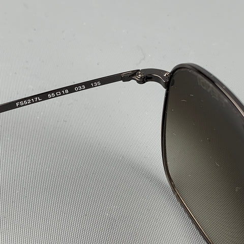 FENDI Black & Taupe Acetate Metal Sunglasses