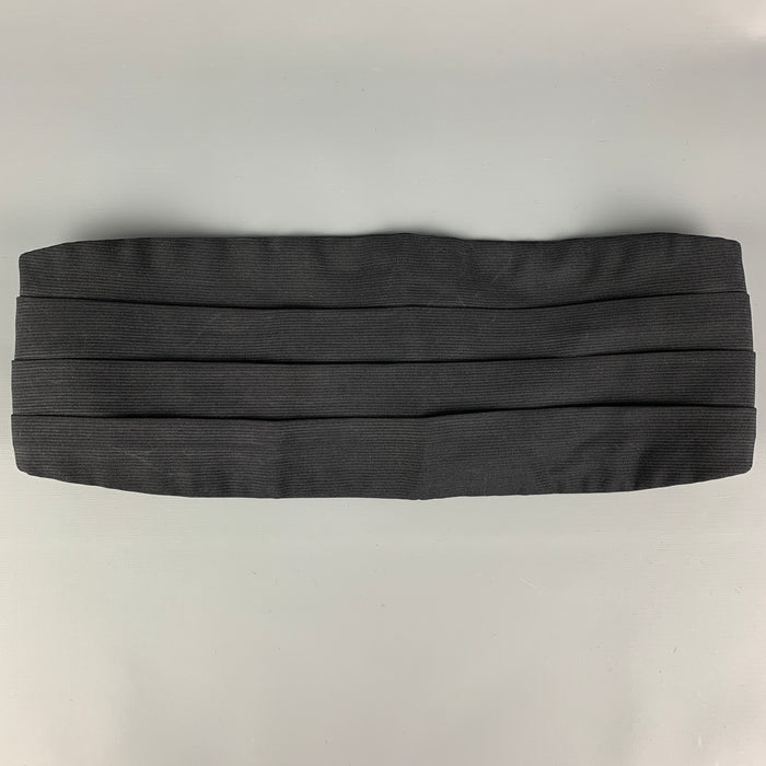 GIORGIO ARMANI Fajín de seda texturizado negro