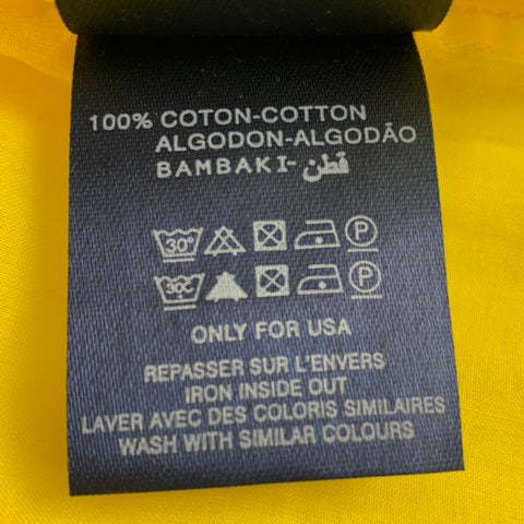 VILEBREQUIN Size L Yellow Cotton Button Up Long Sleeve Shirt