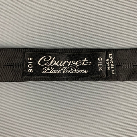 CHARVET Pajarita de satén de seda negra