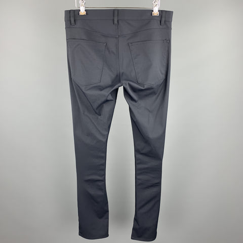THEORY Size 30 Navy Polyamide Zip Fly Casual Pants