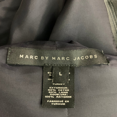 MARC by MARC JACOBS Size L Vertical Stripe Cotton &  Wool Vest
