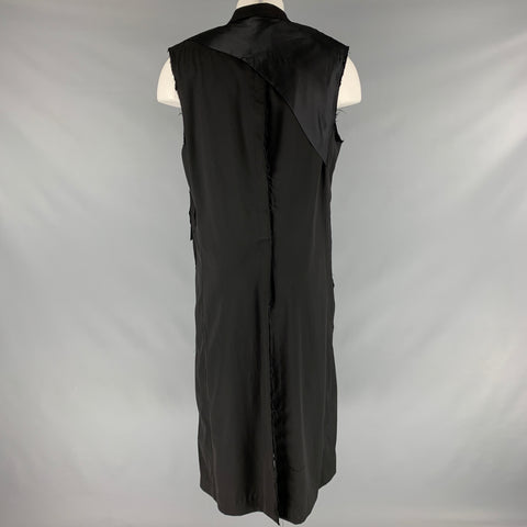 ISABEL BENENATO SS20 Size 38 Black Wool Sleeveless Coat