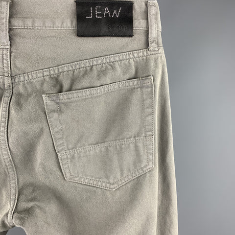 JEAN SHOP Size 31 Gray Cotton Zip Fly Jeans
