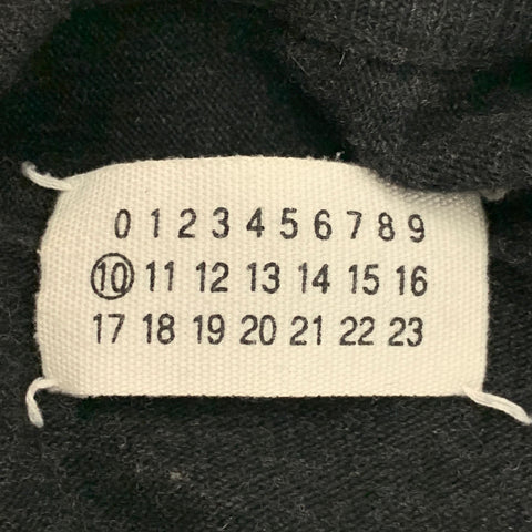 MAISON MARGIELA Size XL Charcoal Lana Wool Cashmere V-Neck Pullover