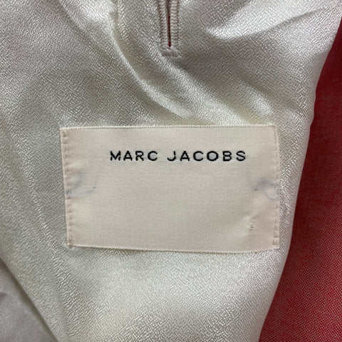 MARC JACOBS Size 44 Salmon Wool Notch Lapel 3 Piece Suit