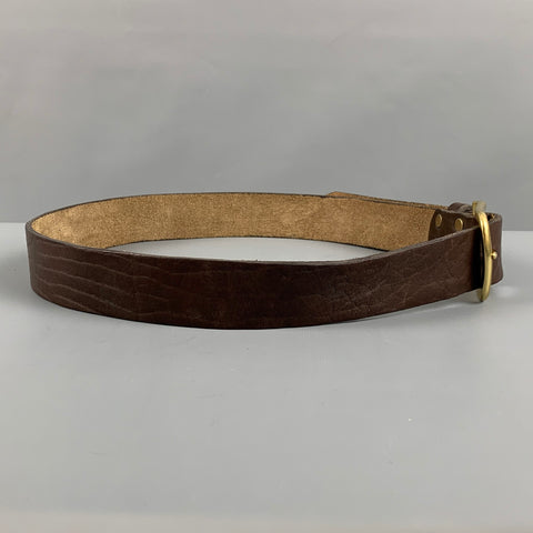 LAWLESS DENIM Size 32 Brown Leather Belt