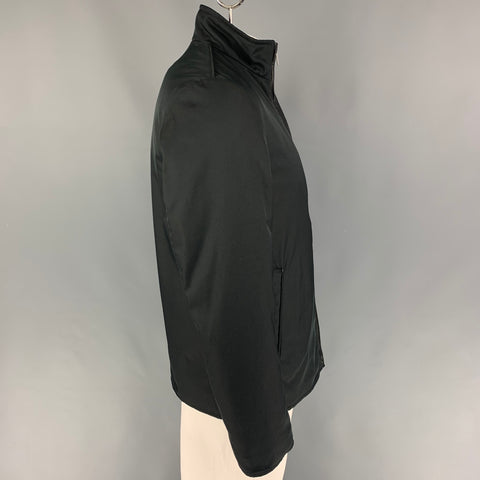 ARMANI COLLEZIONI Size 40 Black Polyamide Blend Jacket