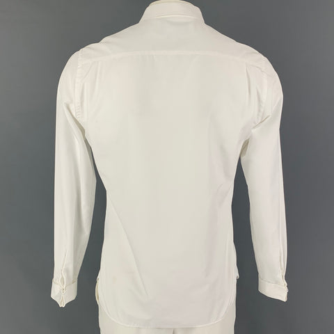 THE KOOPLES Size L White Cotton Button Down Long Sleeve Shirt