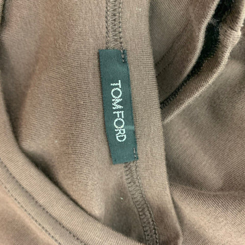 TOM FORD Size XL Brown Cotton T-shirt