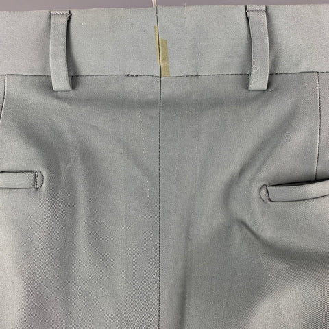 PRADA Taille 32 Pantalon habillé en mélange de polyester gris à devant plat