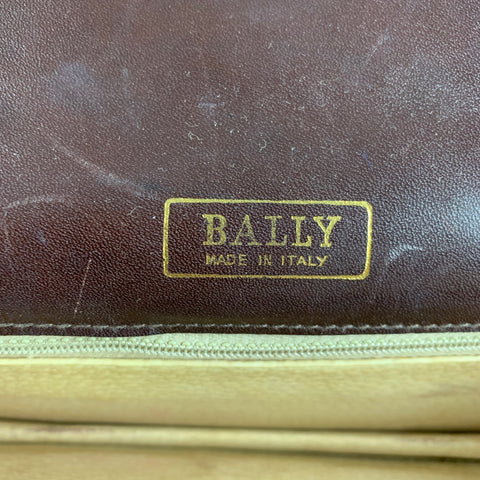 BALLY Brown Solid Shoulder Bag Handbag