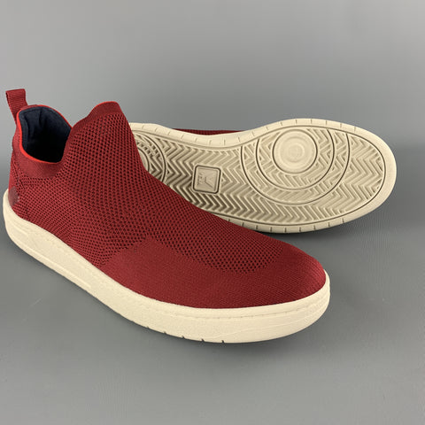 VEJA Taille 10 Bordeaux Tricot tissé AQUASHOW V KNIT Baskets à enfiler