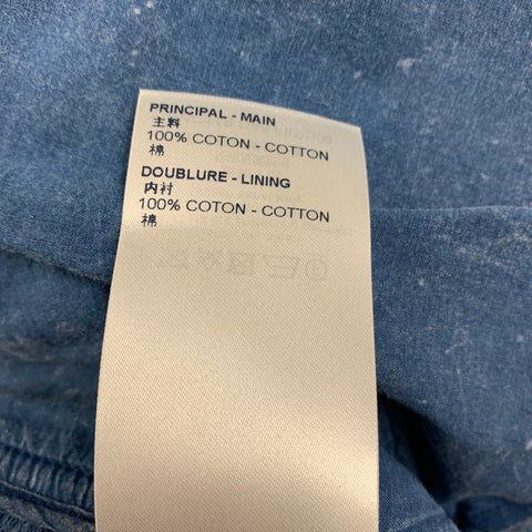 LOUIS VUITTON Size 4 Blue White Cotton Denim Safari Shorts