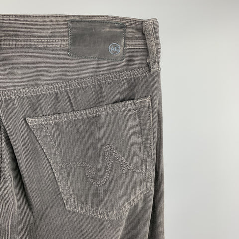 ADRIANO GOLDSCHMIED Size 32 Gray Pima Cotton Zip Fly Casual Pants