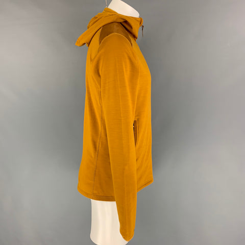 FJALLRAVEN Taille M Sweat-shirt à capuche en polaire moutarde