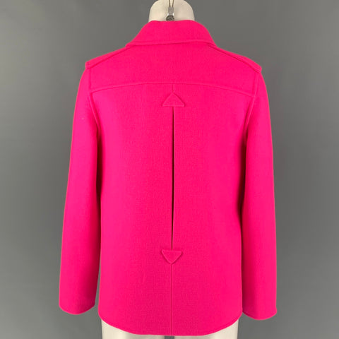 MARC JACOBS Chaquetón cruzado de lana rosa talla 4