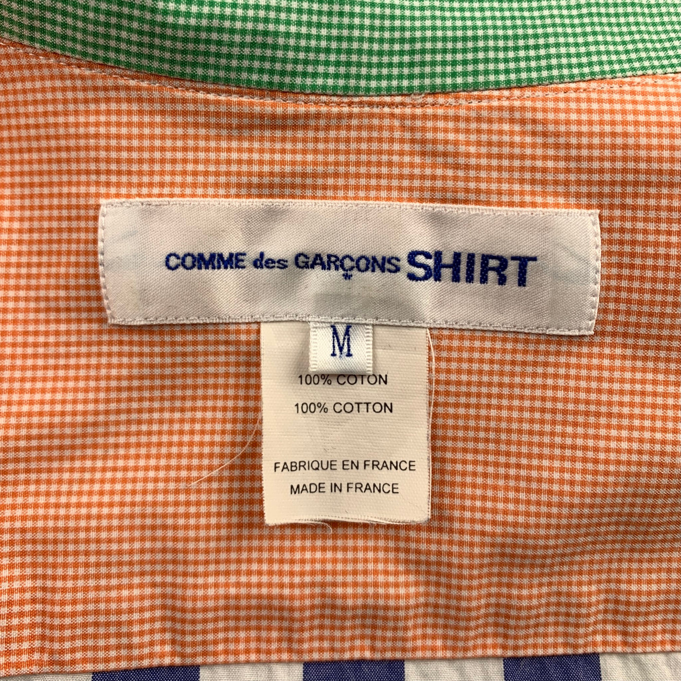 COMME des GARCONS SHIRT Size M Multi-Color Checkered Cotton Short Sleeve Shirt
