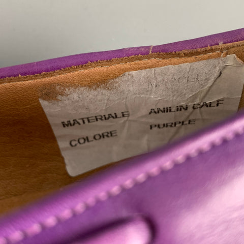 PAUL SMITH Size 9 Purple Antique Leather Tassels Loafers