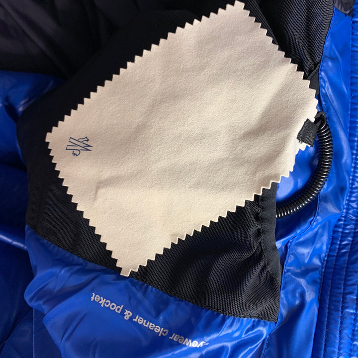 MONCLER GRENOBLE  Size XL Red Corduroy Cotton Hooded Jacket