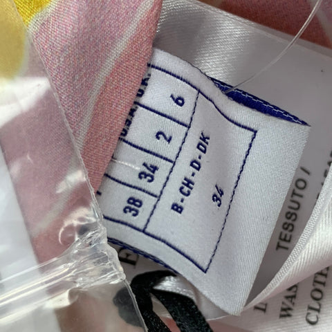 EMILIO PUCCI x TOMO KOIZUMI Taille 2 Combishort en tulle mélangé à volants blanc taille 2