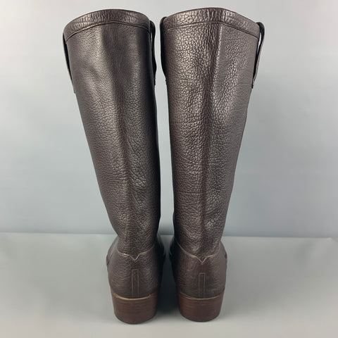 E. VOGEL Size 11 Brown Leather Pull On Boots