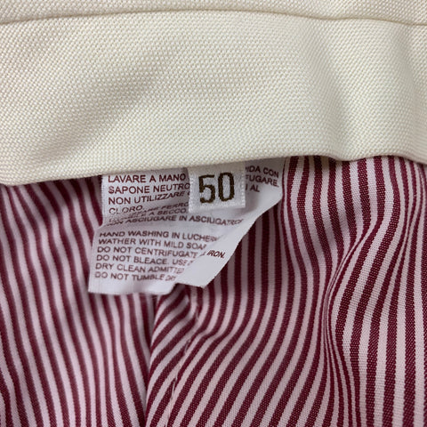 BRUNELLO CUCINELLI Size 34 Cream Cotton Casual Pants
