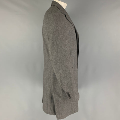 PS by PAUL SMITH Size 42 Grey Wool Hidden Placket Coat