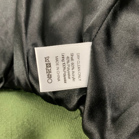 LANDLORD Size M Olive Textured Acrylic Polyester Zip Up Jacket