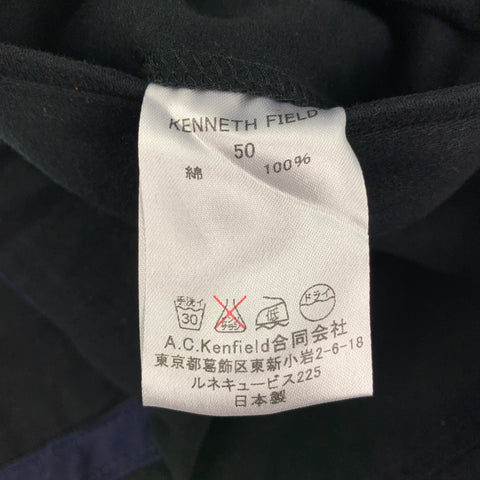 KENNETH FIELD Size M Black Navy Stripe Cotton Casual Pants