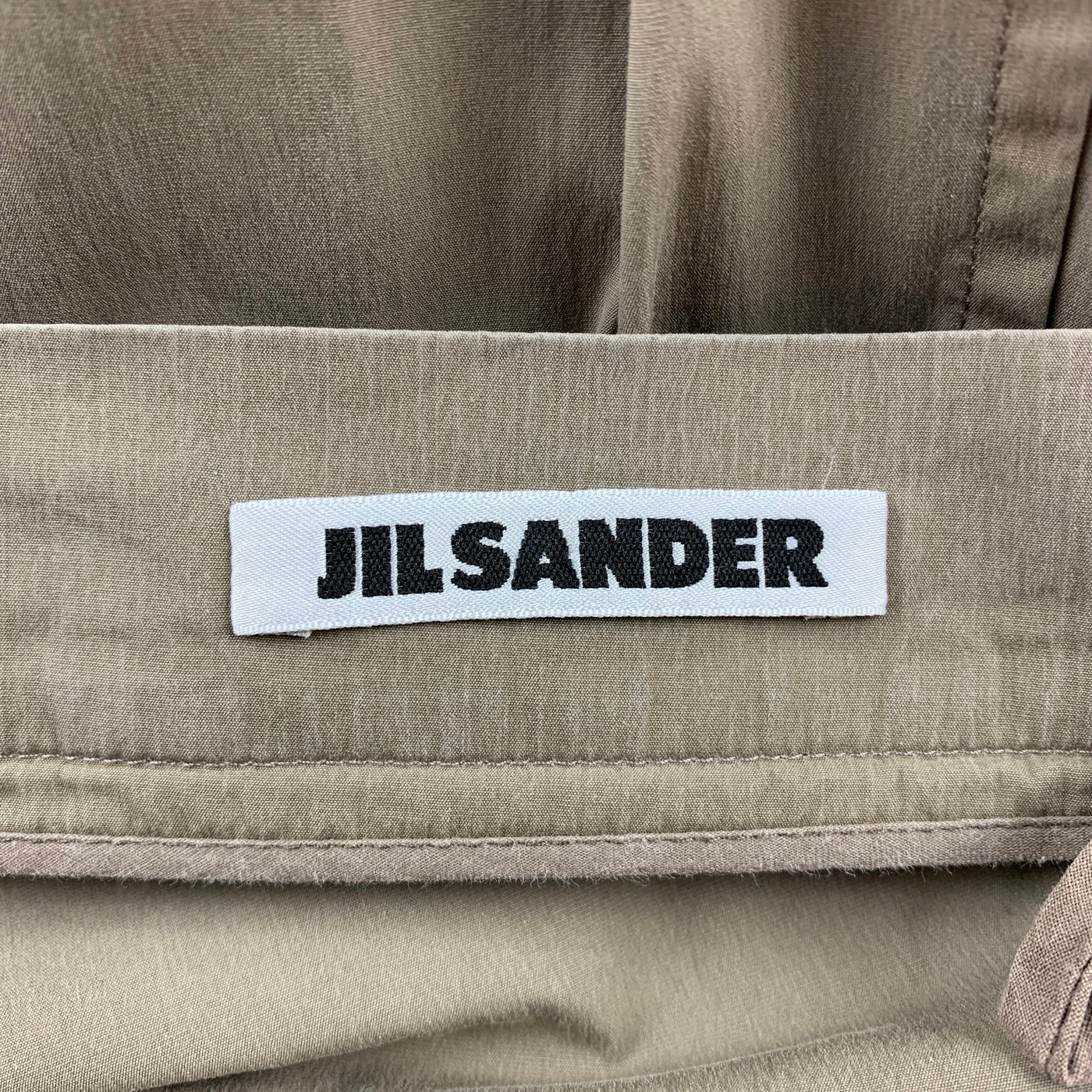 JIL SANDER Size 2 Taupe Cotton Blend Dress Pants