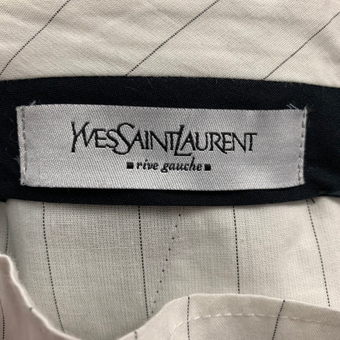YVES SAINT LAURENT Size 31 Charcoal Wool Zip Fly Dress Pants