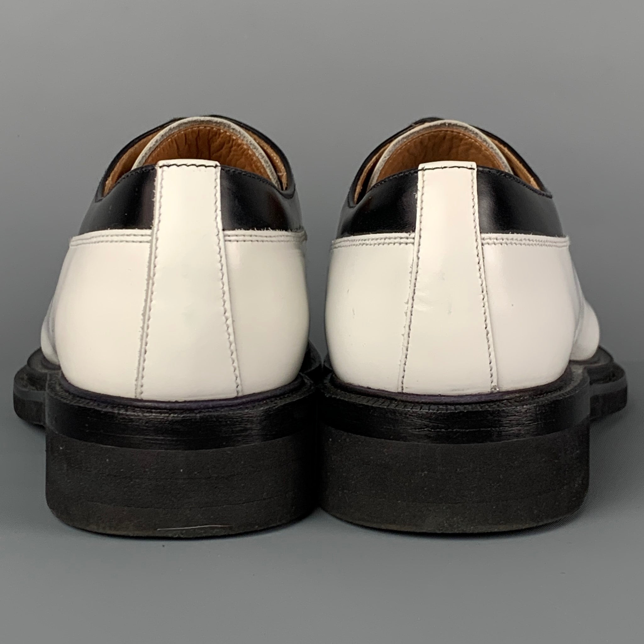 Church's Misty 38 （24cm〜24.5） CHURCH'S Size 10 White Black Leather Two Tone Misty Shoes