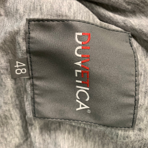 DUVETICA Size S Yellow & Grey Polyamide / Cotton Hooded Vest