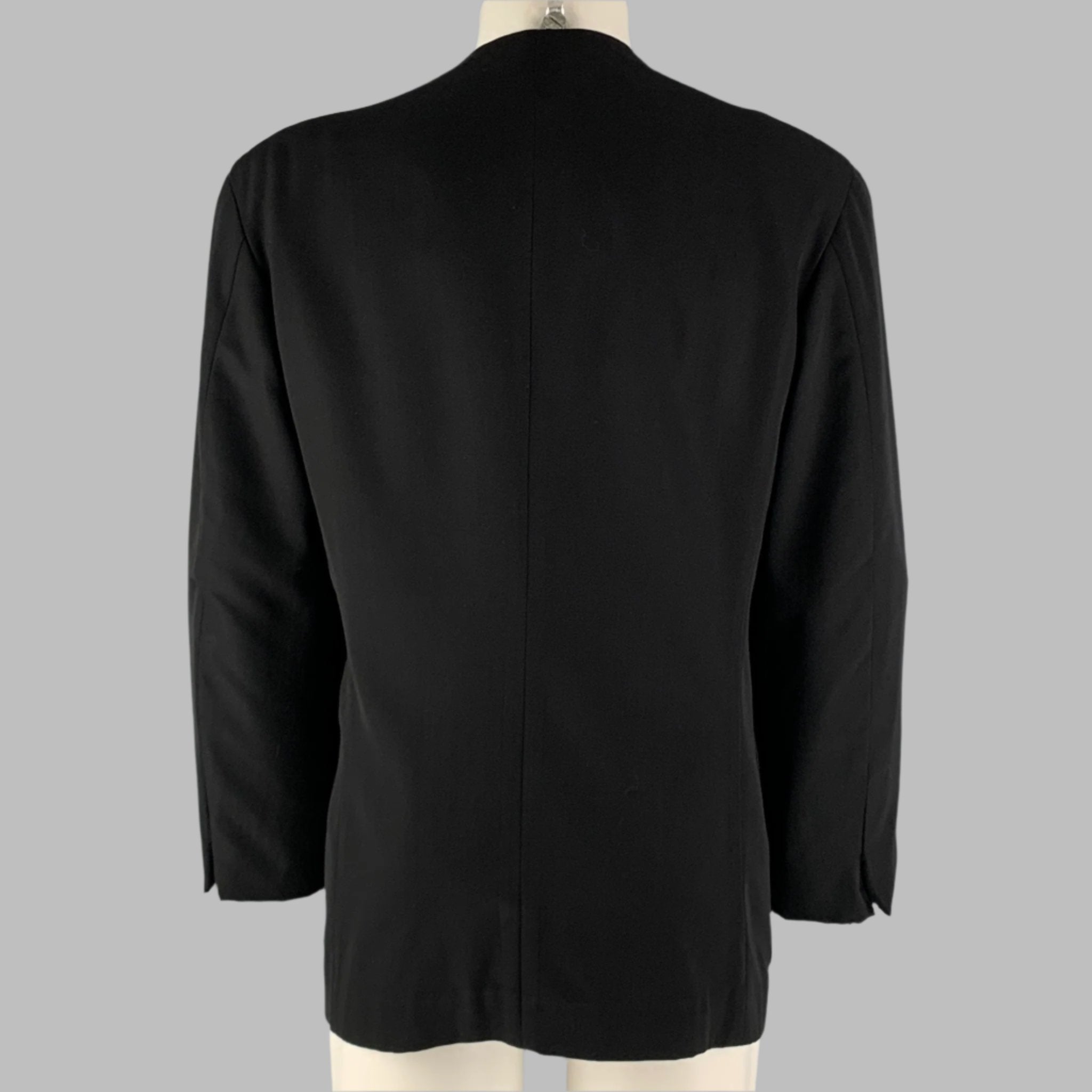 semoh　Collarless Jacket Back Nep Collarless Jacket(S 07:Black): ALL | Jackman