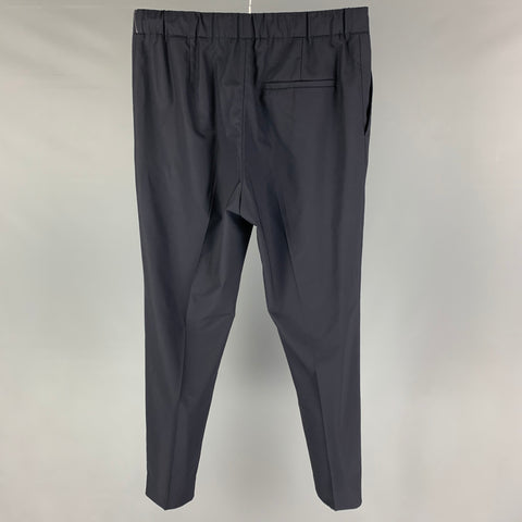 COS Size 32 Navy Wool Blend Straight Casual Pants