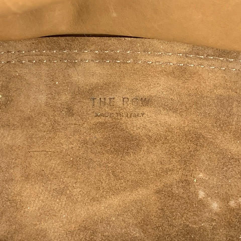 THE ROW Tan Suede Bindle Three Shoulder Bag