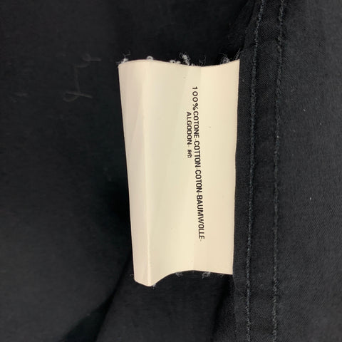 VIVIENNE WESTWOOD MAN Size XL Black Cotton Button Down Long Sleeve Shirt
