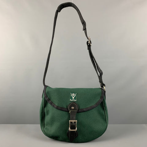 SOUTH 2 WEST 8 Green Black Canvas Leather Cross Body Bags
