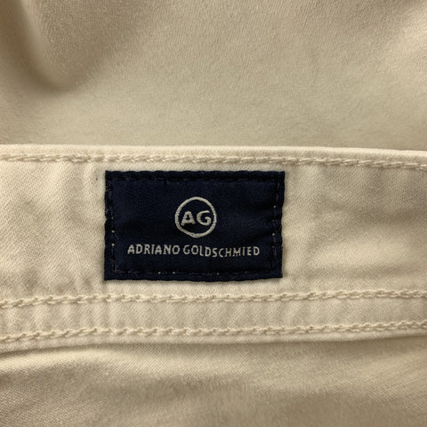 ADRIANO GOLDSCHMIED Size 30 Beige Cotton Zip Fly Jeans