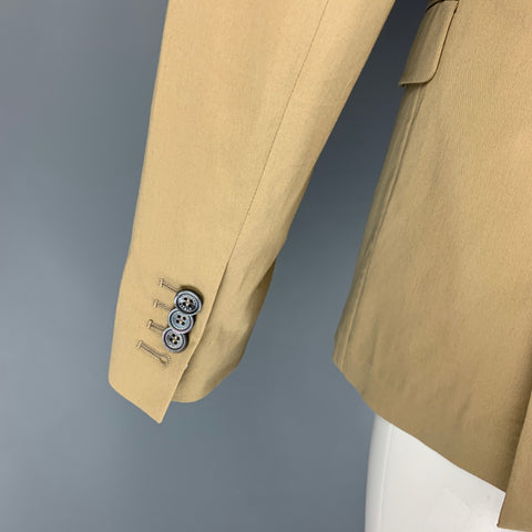 DSQUARED2 Size 38 Khaki Cotton Notch Lapel Sport Coat