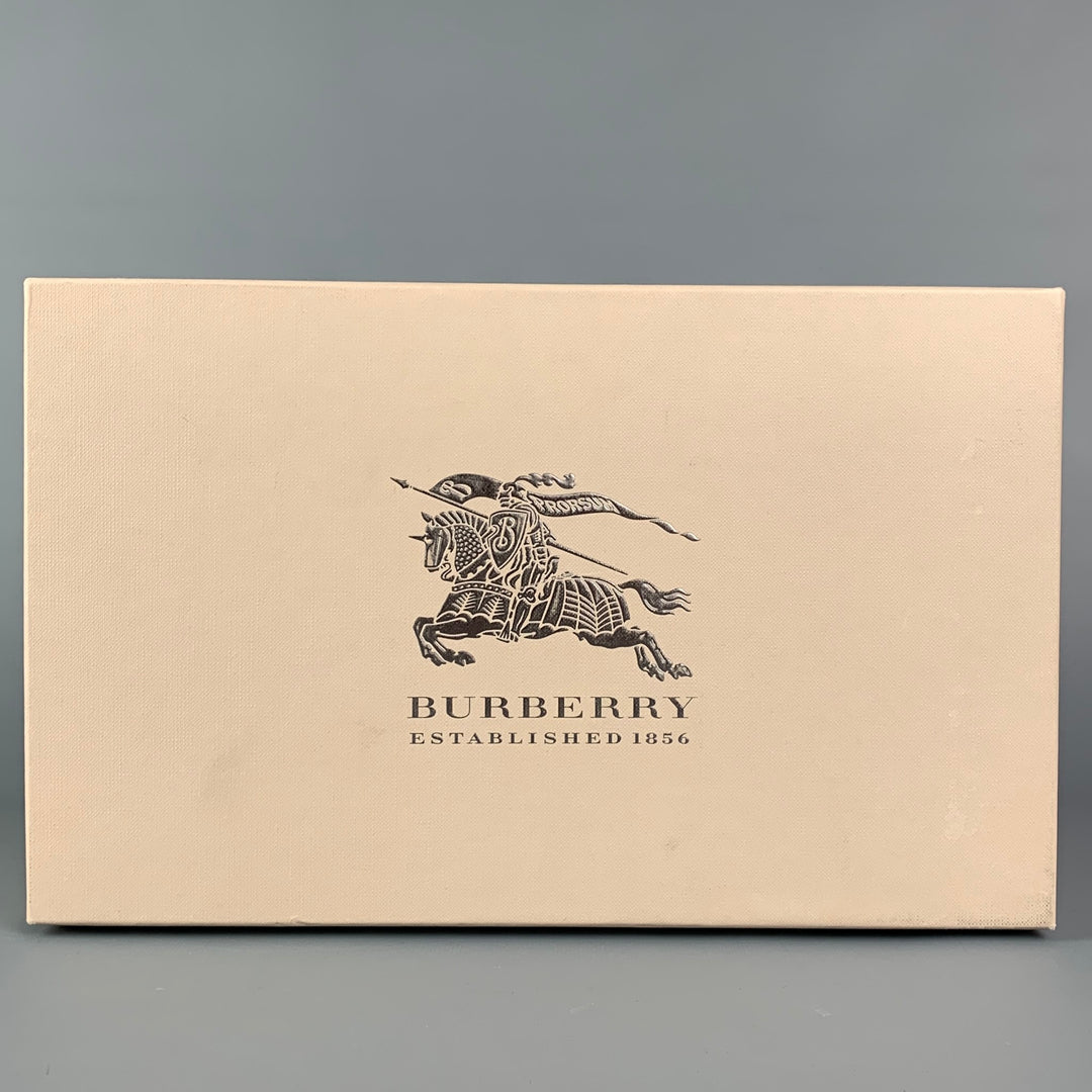 BURBERRY PRORSUM Size 11 Brown Yellow Stitched Leather Arundel Mocassin Shoes