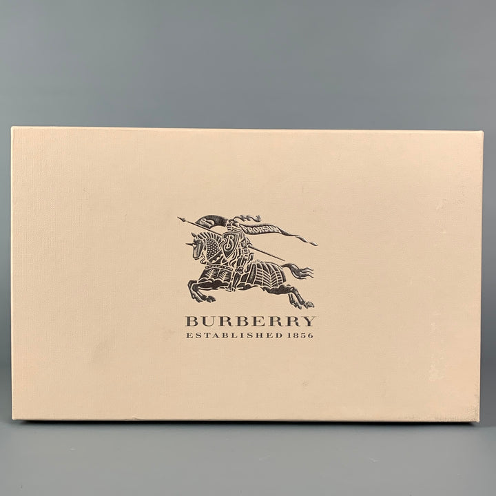 BURBERRY PRORSUM Size 11 Brown Yellow Stitched Leather Arundel Mocassin Shoes