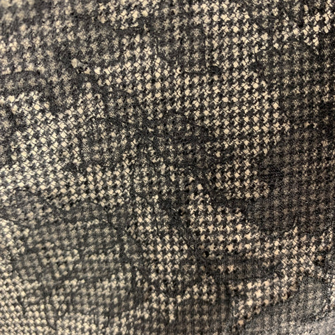 FABRICE Size 42 Black White Houndstooth Lace Shawl Collar Sport Coat