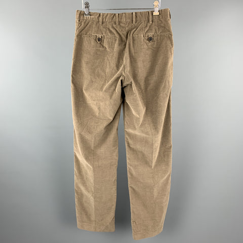 PRADA Size 30 Taupe Corduroy Zip Fly Casual Pants
