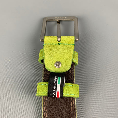 RONCATO Size 35 Green Suede Belt