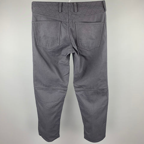 ISSEY MIYAKE Size 30 Navy Nylon Top Cropped Zip Fly Casual Pants