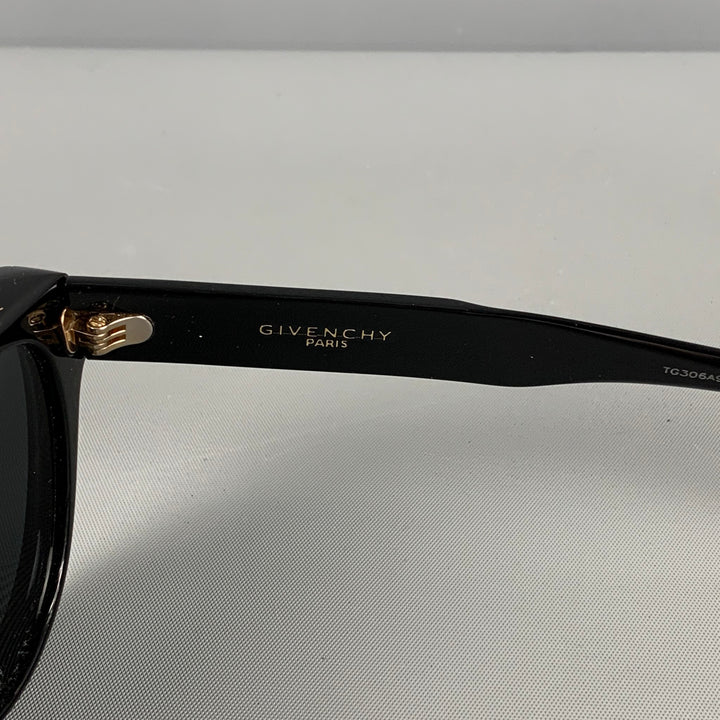 GIVENCHY Black Acetate Cat Eye Sunglasses