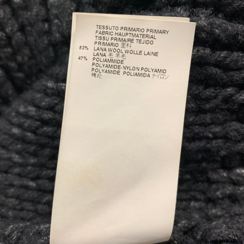 MAISON MARTIN MARGIELA Taille M Pull Laine Polyamide Gris Noir