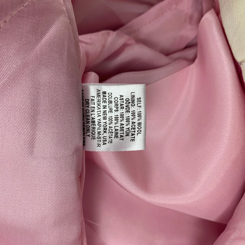 OPENING CEREMONY x YOKO ONO Limited Edition Size S Pink & Black Applique Wool Zip Fly Dress Pants